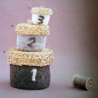 Коробочки из фетра Фото